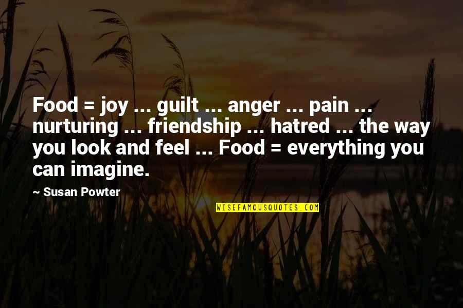 Dedicated Job Quotes By Susan Powter: Food = joy ... guilt ... anger ...