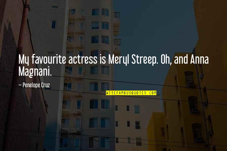 Dedio Converter Quotes By Penelope Cruz: My favourite actress is Meryl Streep. Oh, and Dedio Converter Quotes By Penelope Cruz: My favourite actress is Meryl Streep. Oh, and