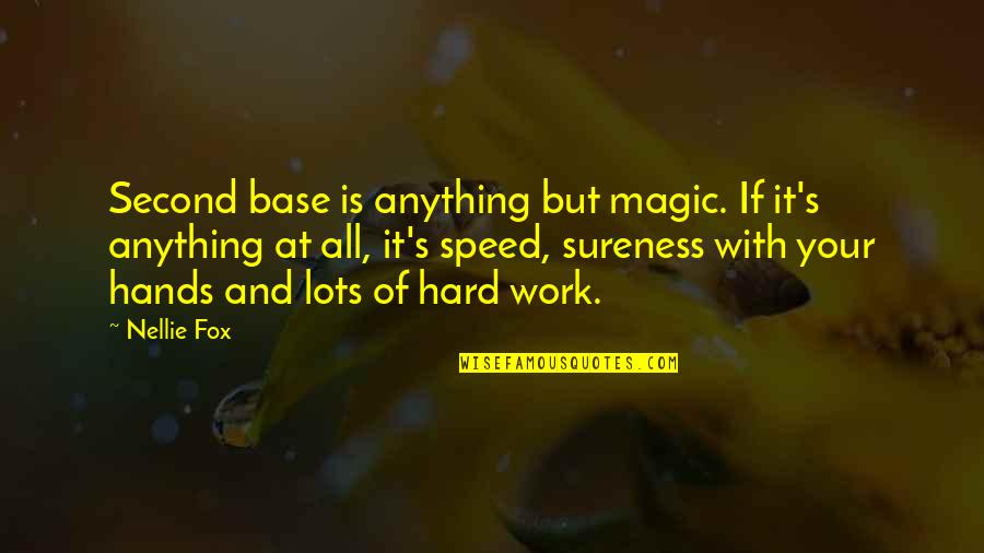 Dedomenico Wealth Quotes By Nellie Fox: Second base is anything but magic. If it's Dedomenico Wealth Quotes By Nellie Fox: Second base is anything but magic. If it's