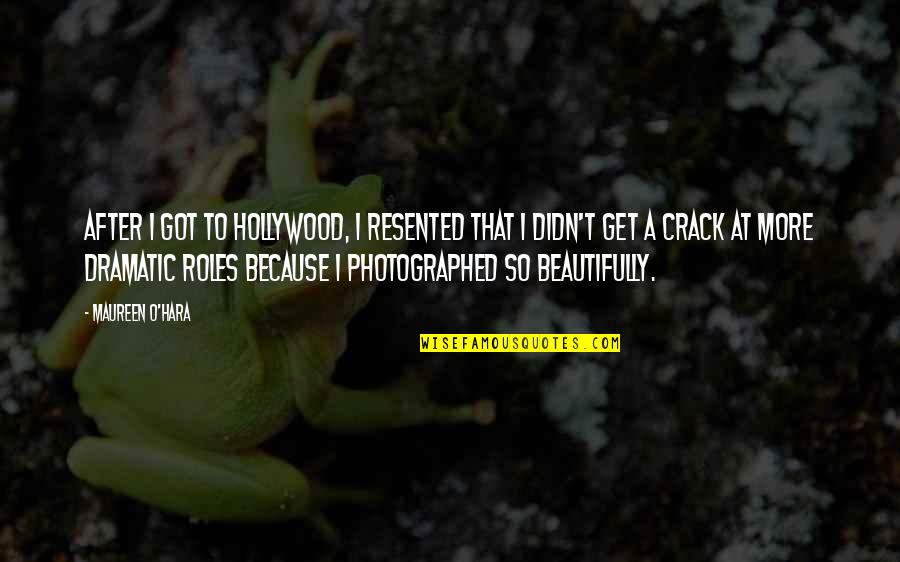 Deekshitha Wallpaper Quotes By Maureen O'Hara: After I got to Hollywood, I resented that Deekshitha Wallpaper Quotes By Maureen O'Hara: After I got to Hollywood, I resented that