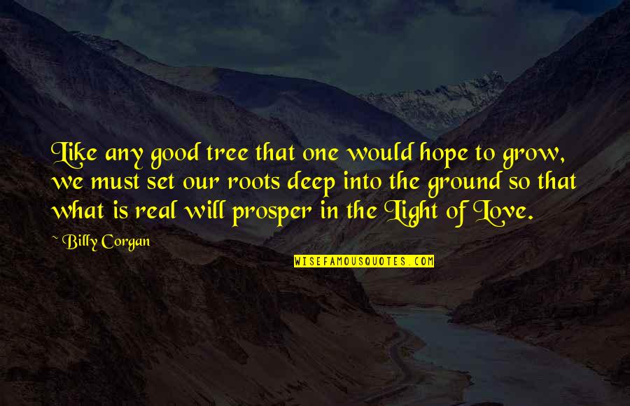Deep Love Good Quotes By Billy Corgan: Like any good tree that one would hope