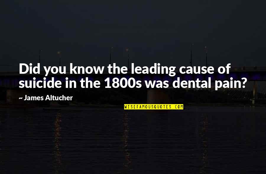 Defecar Sangre Quotes By James Altucher: Did you know the leading cause of suicide