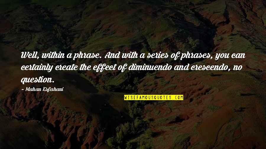 Defender Car Quotes By Mahan Esfahani: Well, within a phrase. And with a series