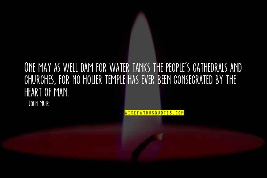 Definidos E Quotes By John Muir: One may as well dam for water tanks