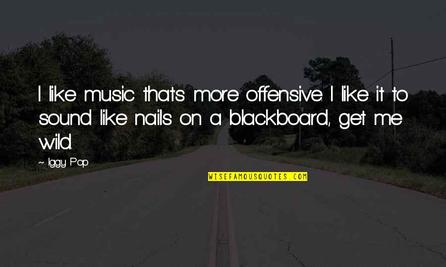 Defusco Fence Quotes By Iggy Pop: I like music that's more offensive. I like