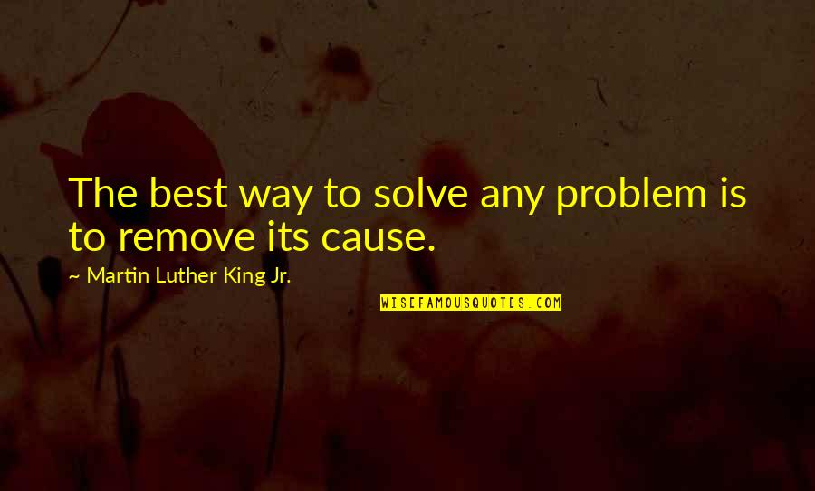 Deidara Art Quotes By Martin Luther King Jr.: The best way to solve any problem is Deidara Art Quotes By Martin Luther King Jr.: The best way to solve any problem is