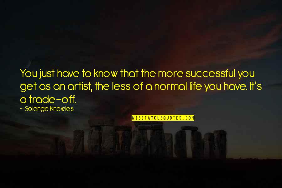 Deitado No Meu Quotes By Solange Knowles: You just have to know that the more