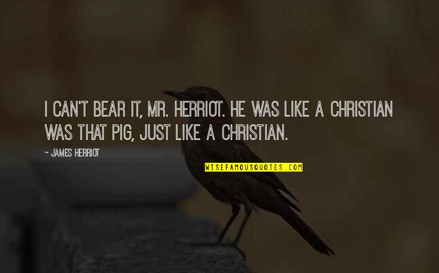 Deixas Para Quotes By James Herriot: I can't bear it, Mr. Herriot. He was Deixas Para Quotes By James Herriot: I can't bear it, Mr. Herriot. He was
