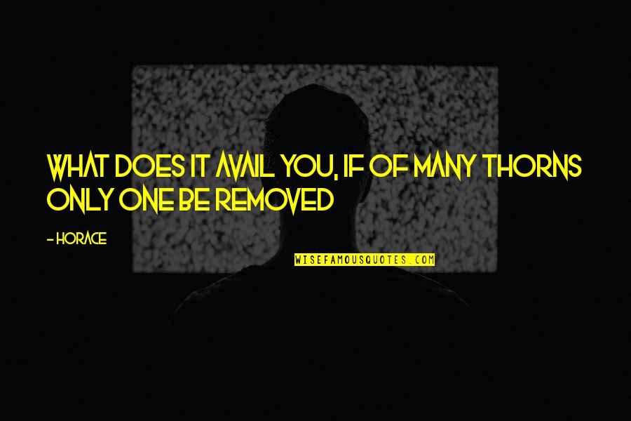 Dejarse Definicion Quotes By Horace: What does it avail you, if of many