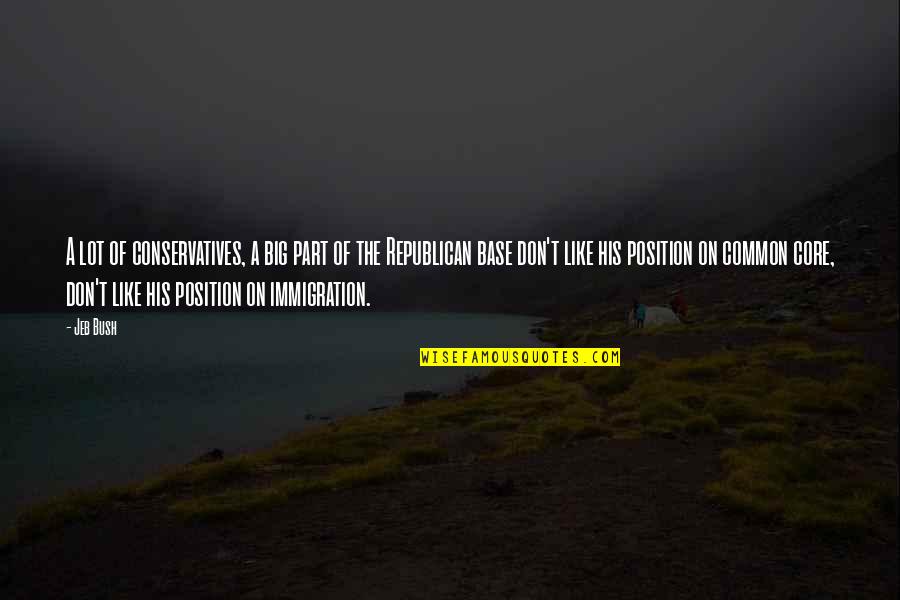 Deleitarse Significado Quotes By Jeb Bush: A lot of conservatives, a big part of Deleitarse Significado Quotes By Jeb Bush: A lot of conservatives, a big part of