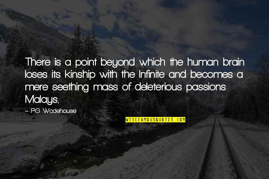 Deleterious Quotes By P.G. Wodehouse: There is a point beyond which the human