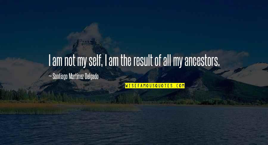 Delgado Quotes By Santiago Martinez Delgado: I am not my self, I am the