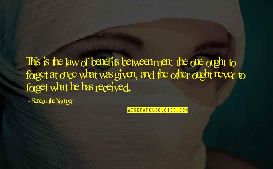 Delinquencies Juvenile Quotes By Seneca The Younger: This is the law of benefits between men; Delinquencies Juvenile Quotes By Seneca The Younger: This is the law of benefits between men;