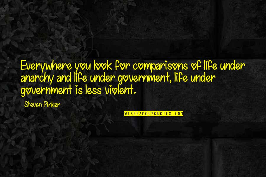 Delirios Hot Quotes By Steven Pinker: Everywhere you look for comparisons of life under Delirios Hot Quotes By Steven Pinker: Everywhere you look for comparisons of life under