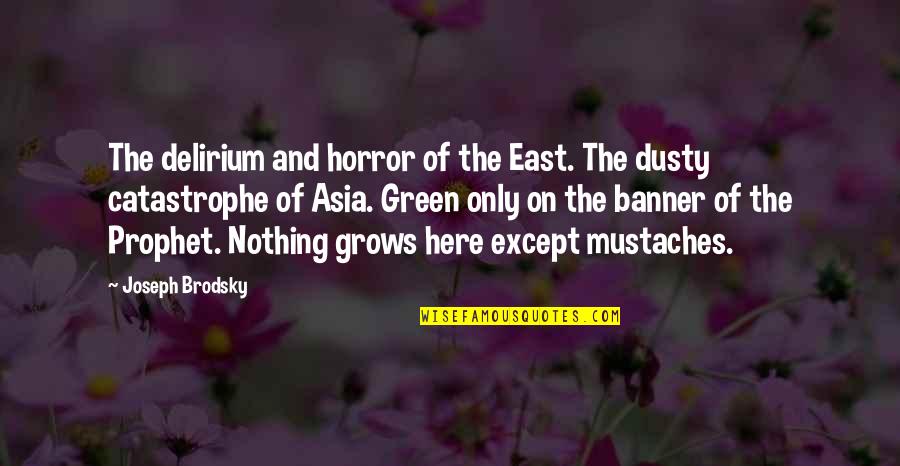 Delirium Quotes By Joseph Brodsky: The delirium and horror of the East. The