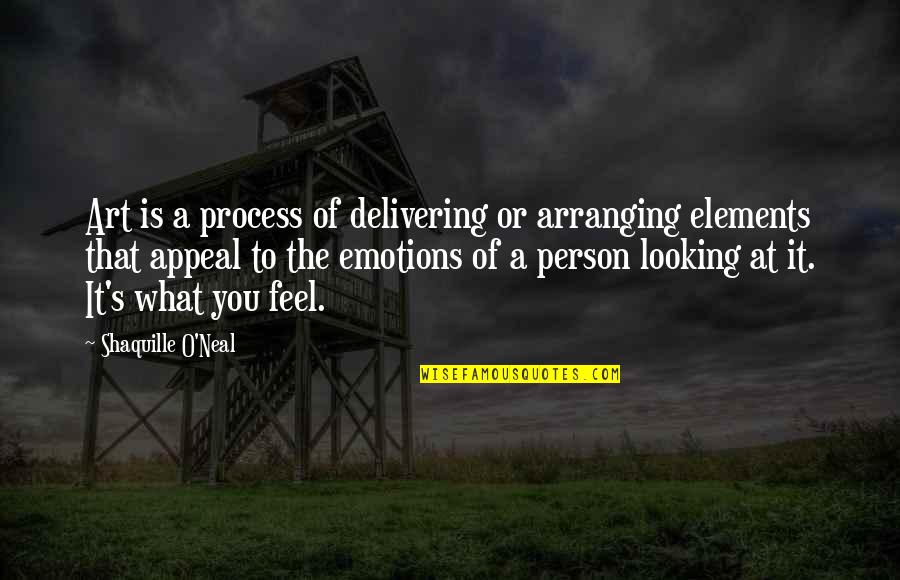 Delivering Quotes By Shaquille O'Neal: Art is a process of delivering or arranging Delivering Quotes By Shaquille O'Neal: Art is a process of delivering or arranging