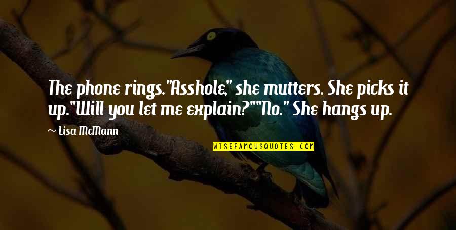 Deliveroo Quotes By Lisa McMann: The phone rings."Asshole," she mutters. She picks it Deliveroo Quotes By Lisa McMann: The phone rings."Asshole," she mutters. She picks it