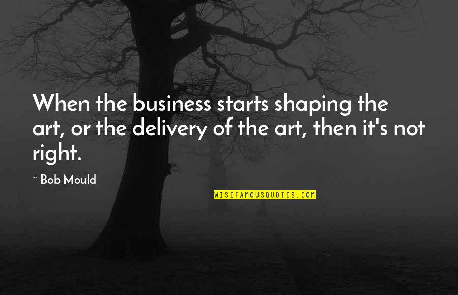 Delivery Quotes By Bob Mould: When the business starts shaping the art, or