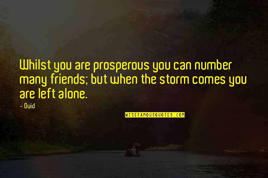 Delivery Service Quote Quotes By Ovid: Whilst you are prosperous you can number many