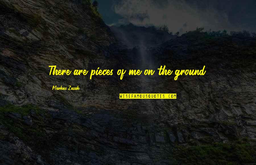 Delmer Quotes By Markus Zusak: There are pieces of me on the ground. Delmer Quotes By Markus Zusak: There are pieces of me on the ground.