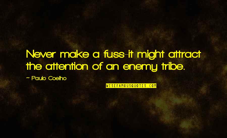 Delnara Quotes By Paulo Coelho: Never make a fuss-it might attract the attention