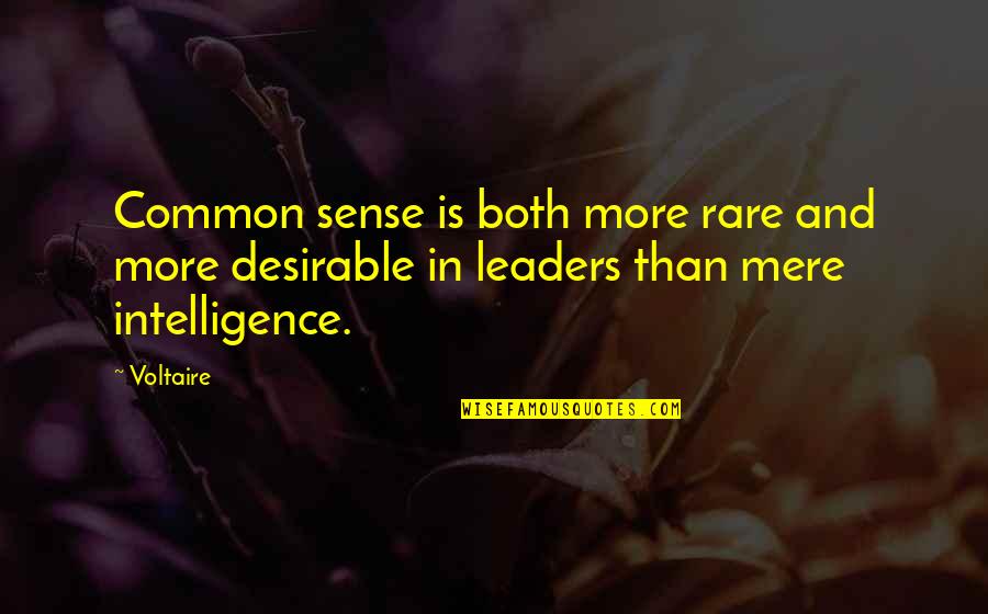 Deluxe Quotes By Voltaire: Common sense is both more rare and more