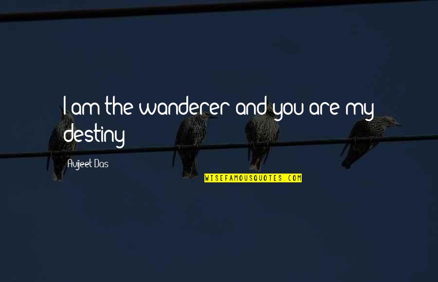 Demagnetize A Magnet Quotes By Avijeet Das: I am the wanderer and you are my
