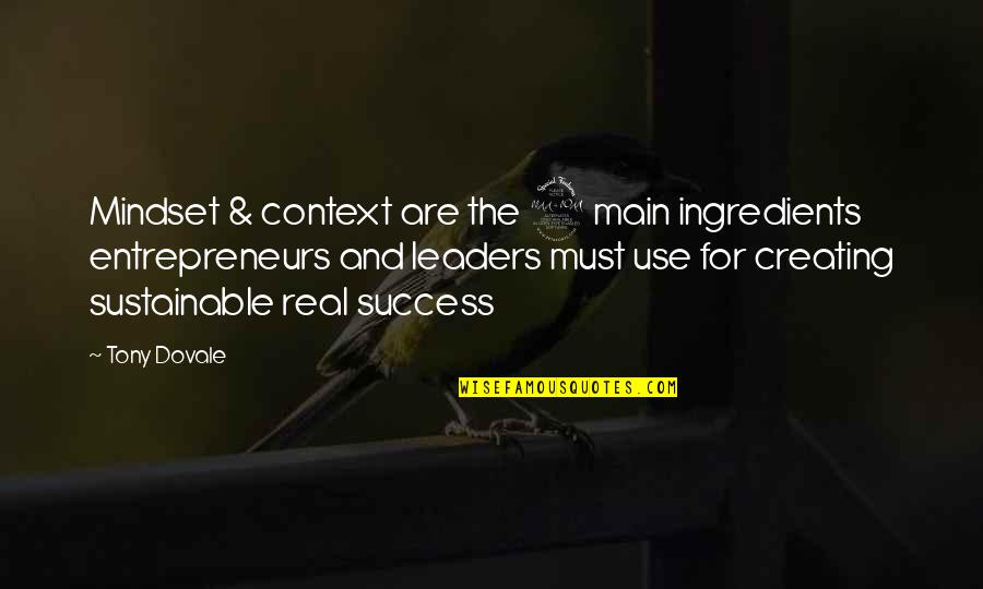 Demarcate Quotes By Tony Dovale: Mindset & context are the 2 main ingredients Demarcate Quotes By Tony Dovale: Mindset & context are the 2 main ingredients