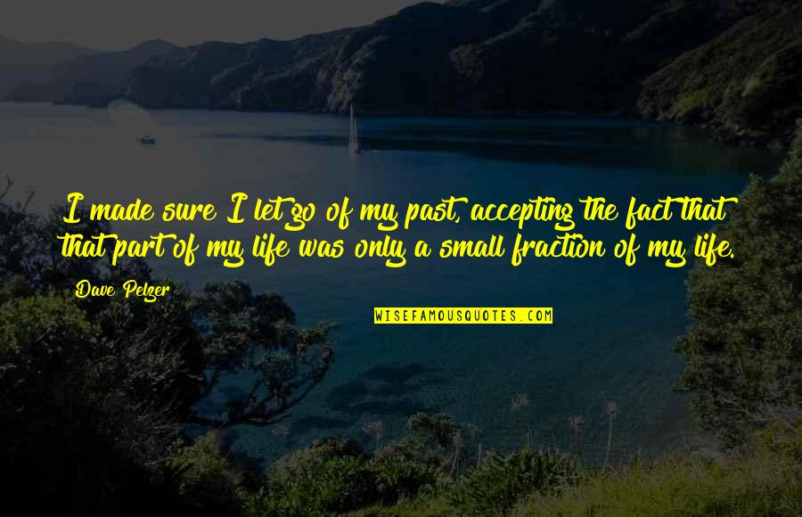 Demente Tercer Quotes By Dave Pelzer: I made sure I let go of my Demente Tercer Quotes By Dave Pelzer: I made sure I let go of my