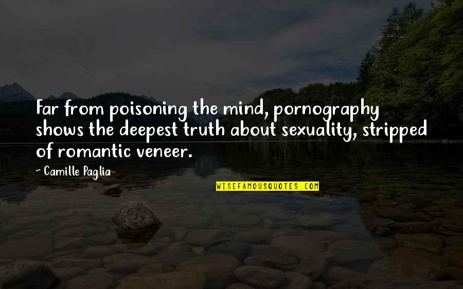 Demesio Visiems Quotes By Camille Paglia: Far from poisoning the mind, pornography shows the