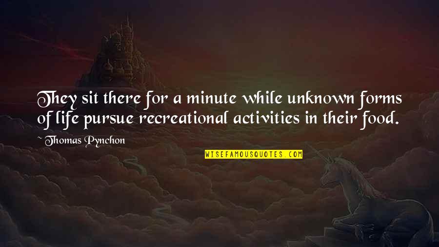 Demian Book Quotes By Thomas Pynchon: They sit there for a minute while unknown