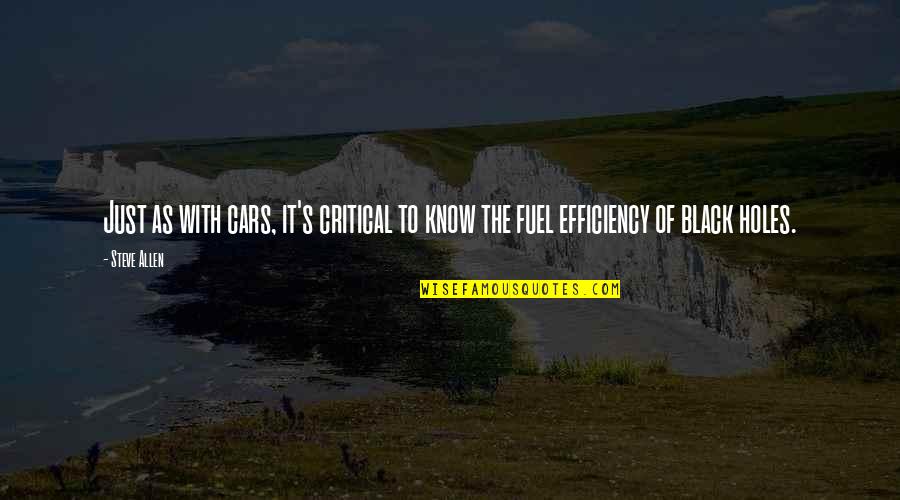 Demiurgical Quotes By Steve Allen: Just as with cars, it's critical to know