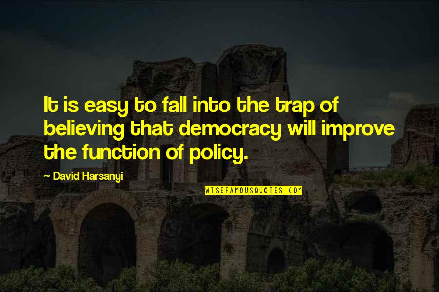 Democracy Now Quotes By David Harsanyi: It is easy to fall into the trap