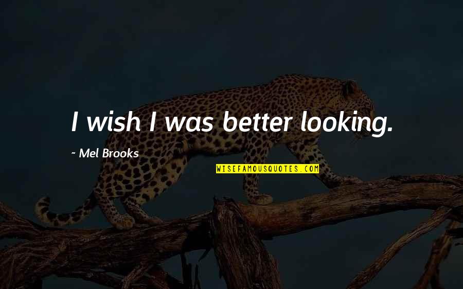 Demokratie Wikipedia Quotes By Mel Brooks: I wish I was better looking. Demokratie Wikipedia Quotes By Mel Brooks: I wish I was better looking.