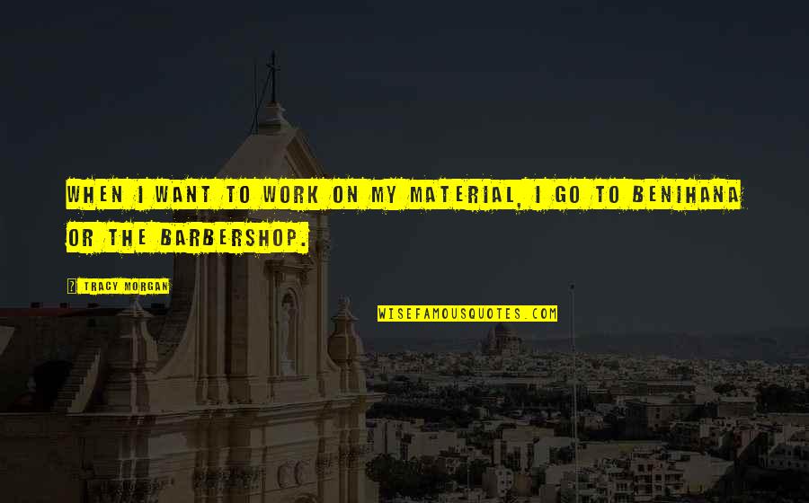 Demonika Bodybuilder Quotes By Tracy Morgan: When I want to work on my material,
