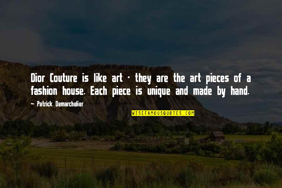 Dempsey Black Ops Quotes By Patrick Demarchelier: Dior Couture is like art - they are Dempsey Black Ops Quotes By Patrick Demarchelier: Dior Couture is like art - they are