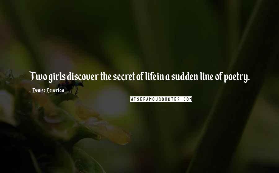the secret denise levertov