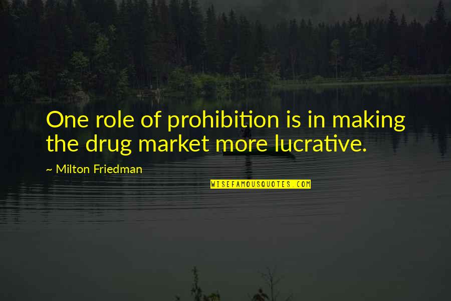 Dennis Reynolds Range Rover Quotes By Milton Friedman: One role of prohibition is in making the