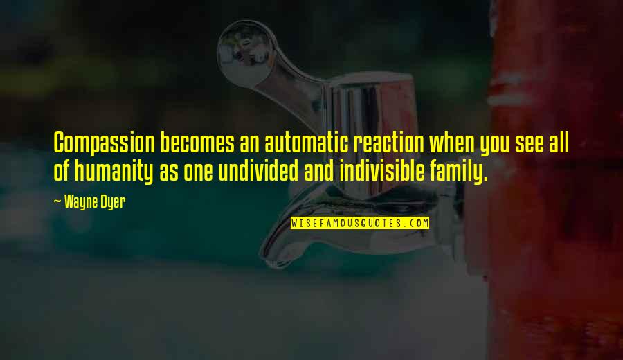 Dennis Wheatley Quotes By Wayne Dyer: Compassion becomes an automatic reaction when you see Dennis Wheatley Quotes By Wayne Dyer: Compassion becomes an automatic reaction when you see