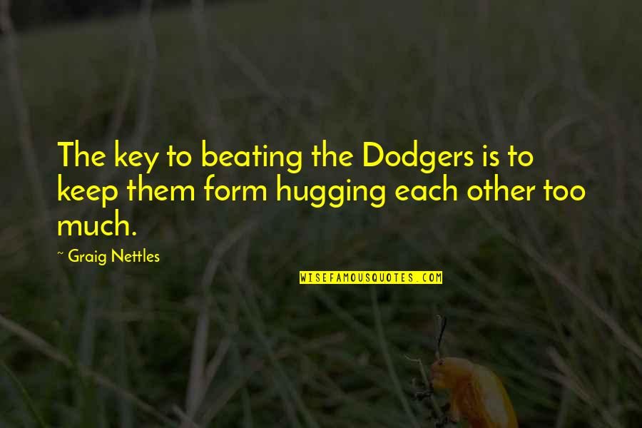 Denominations Quotes By Graig Nettles: The key to beating the Dodgers is to