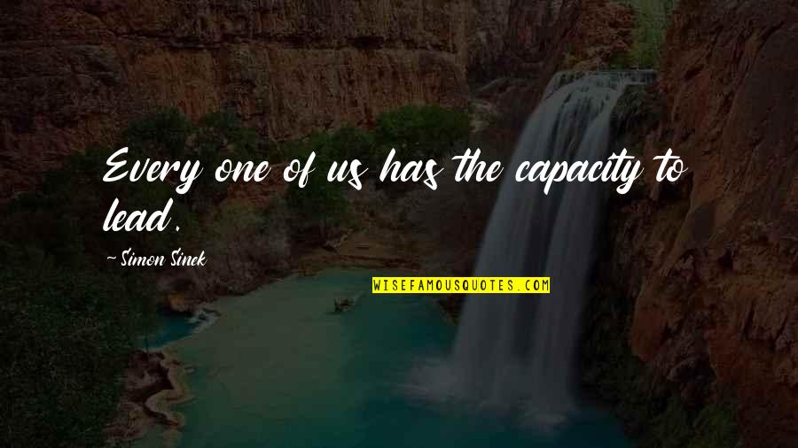 Densons Grocery Quotes By Simon Sinek: Every one of us has the capacity to