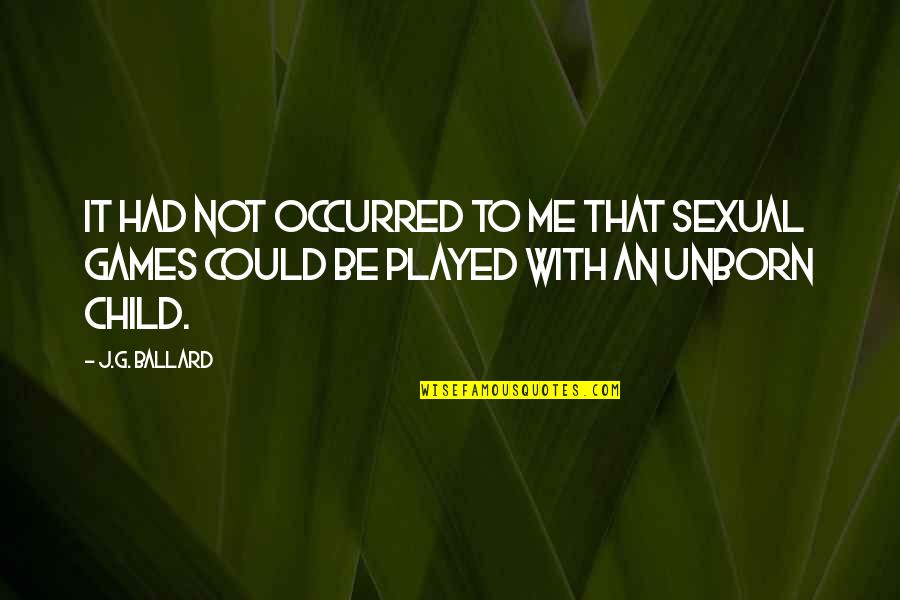 Deolali Current Quotes By J.G. Ballard: It had not occurred to me that sexual