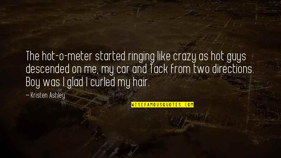 Depass Quotes By Kristen Ashley: The hot-o-meter started ringing like crazy as hot