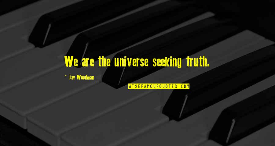 Depauls T Shirt Quotes By Jay Woodman: We are the universe seeking truth.