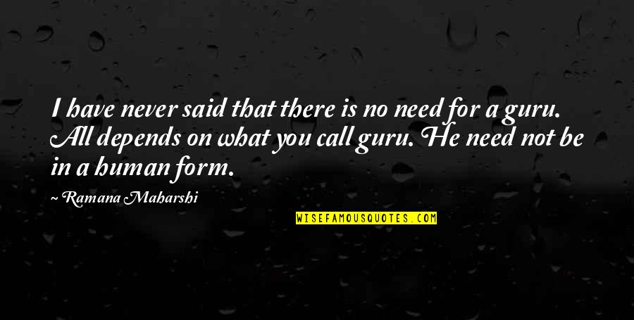 Depends On You Quotes By Ramana Maharshi: I have never said that there is no Depends On You Quotes By Ramana Maharshi: I have never said that there is no