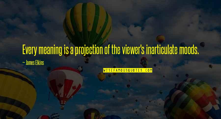 Depreciating Leasehold Quotes By James Elkins: Every meaning is a projection of the viewer's