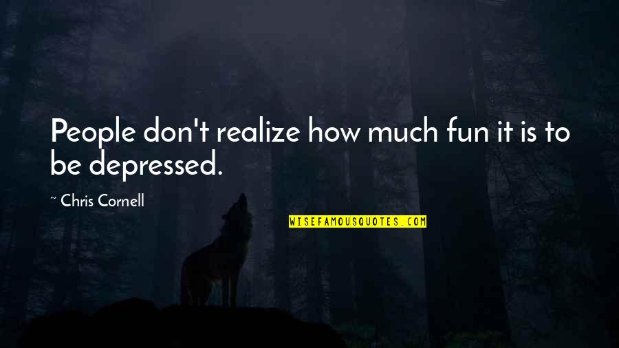 Depressed People Quotes By Chris Cornell: People don't realize how much fun it is