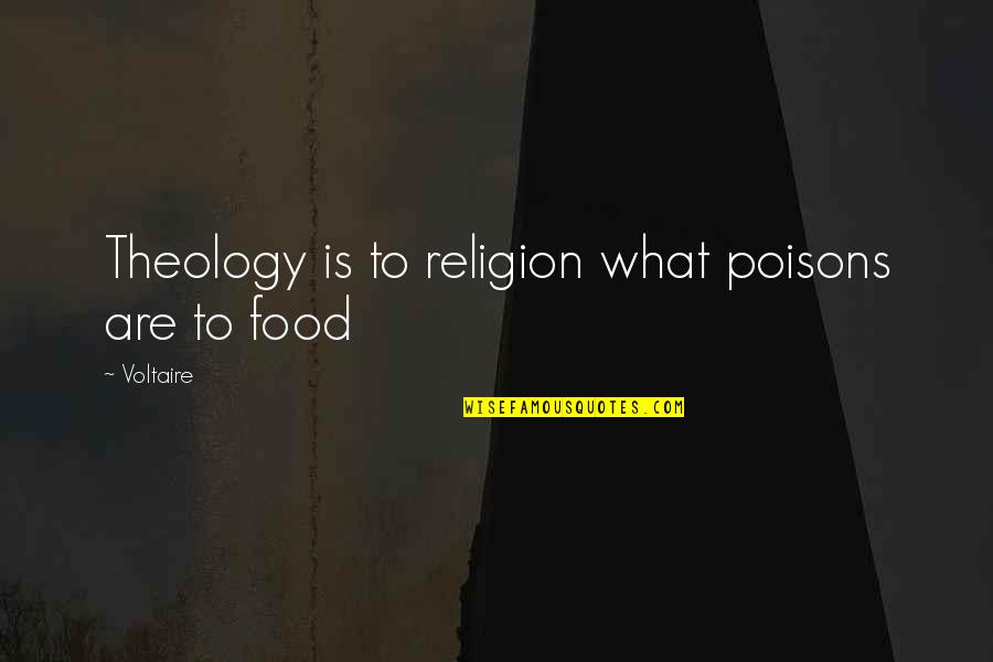 Depressing Arabic Quotes By Voltaire: Theology is to religion what poisons are to