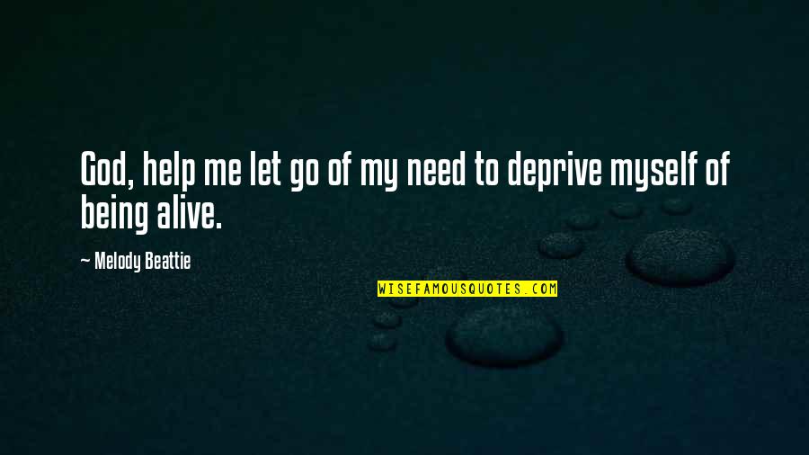Deprive Quotes By Melody Beattie: God, help me let go of my need