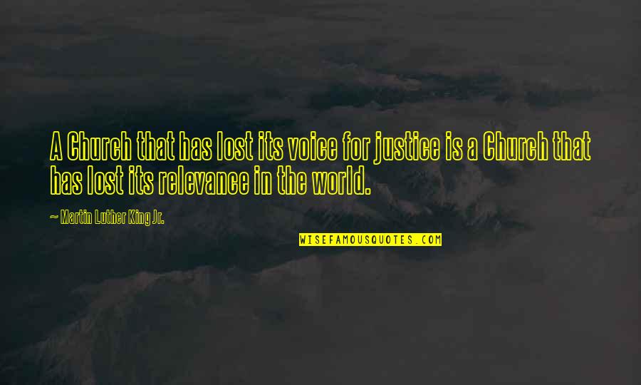 Depths Of Solitude Quotes By Martin Luther King Jr.: A Church that has lost its voice for Depths Of Solitude Quotes By Martin Luther King Jr.: A Church that has lost its voice for